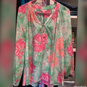 Lilly Pulitzer Small Silk Elsa top